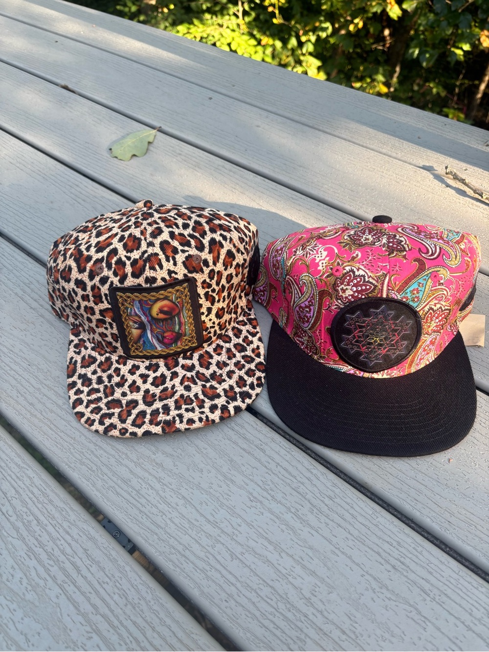 Light Sound Dimension. All Love 2 snapbacks Leopard print hat, pink paisley